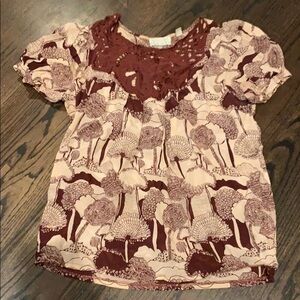 Kimchi & Blue silk shirt NWOT Anthropologie